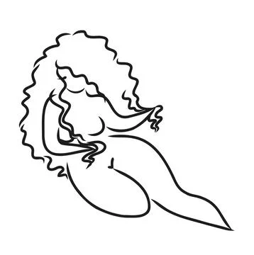 Logo design element. Feminine concept illustration. Flat style design stock s Stock Illustration