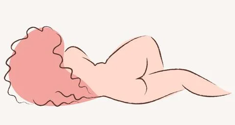 Logo design element. Feminine concept illustration. Flat style design stock s Stock Illustration