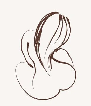Logo design element. Feminine concept illustration. Flat style design stock s Stock Illustration