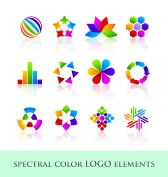 Logo design elements Stock Illustration