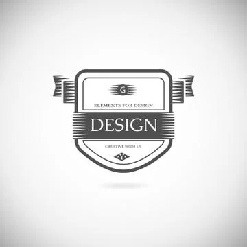 Logo design elements template. Illustrazione stock