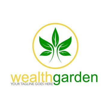 Logo, Design, Idea, Concept, Image, Graphic abstract form of leaf Stock Illustration