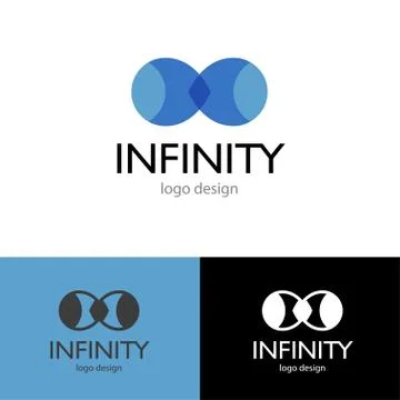 Logo design Infinity, vector EPS10 Illustrazione stock