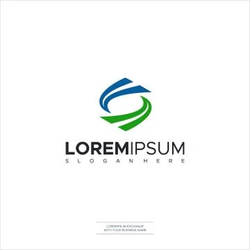 Logo Design Initial S Letter S logo icon design template elements Stock Illustration