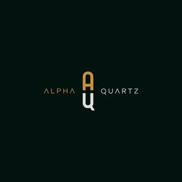 The logo design for the initials of the letters AQ is simple and modern 3 Stock Illustration