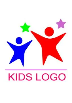 Logo Design for kids Stock Illustration