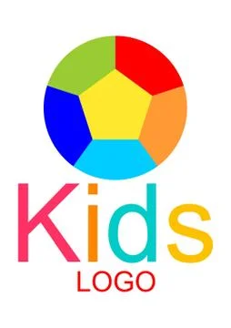 Logo design for kids Stock Illustration
