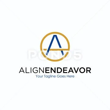 Logo A Design Letter A Image Of A Circle Lineart Font Concept