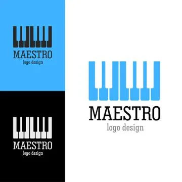 Logo design Maestro, vector EPS10 Illustrazione stock