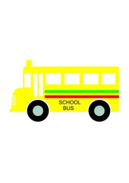 Logo Design of school bus Stock Illustration