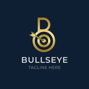 Logo Design Target Letter B Stock Illustration