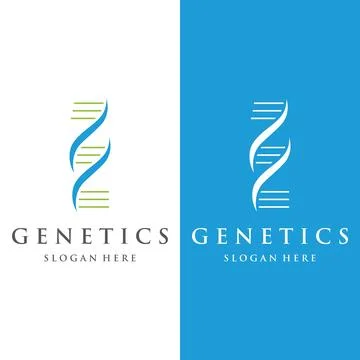 Logo design template DNA elements. Bio tech, DNA people, bio DNA, DNA spira.. Illustrazione stock