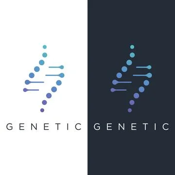 Logo design template DNA elements. Bio tech, DNA people, bio DNA, DNA spira.. Illustrazione stock