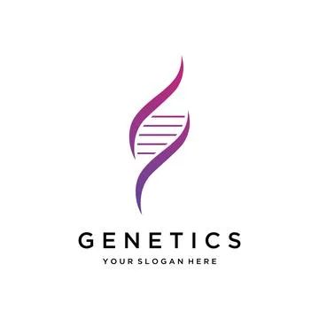 Logo design template DNA elements. Bio tech, DNA people, bio DNA, DNA spira.. Stockillustratie