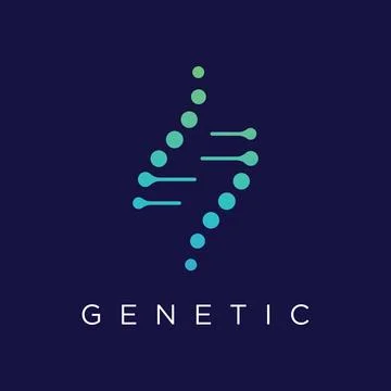 Logo design template DNA elements. Bio tech, DNA people, bio DNA, DNA spira.. Stockillustratie