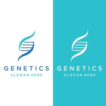 Logo design template DNA elements. Bio tech, DNA people, bio DNA, DNA spira.. Stock Illustration