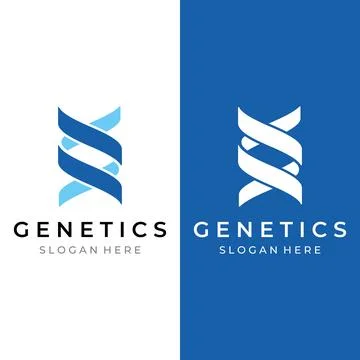 Logo design template DNA elements. Bio tech, DNA people, bio DNA, DNA spira.. Illustrazione stock
