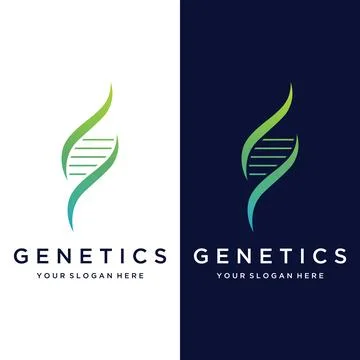 Logo design template DNA elements. Bio tech, DNA people, bio DNA, DNA spira.. Illustrazione stock