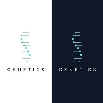 Logo design template DNA elements. Bio tech, DNA people, bio DNA, DNA spira.. Stockillustratie