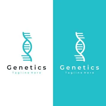 Logo design template DNA elements. Bio tech, DNA people, bio DNA, DNA spira.. Illustrazione stock