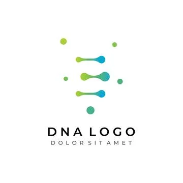 Logo design template DNA elements. Bio tech, DNA people, bio DNA, DNA spira.. イラスト素材
