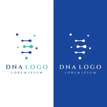 Logo design template DNA elements. Bio tech, DNA people, bio DNA, DNA spira.. Illustrazione stock