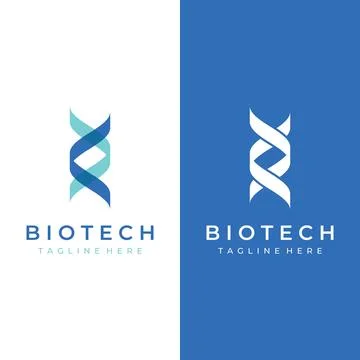 Logo design template DNA elements. Bio tech, DNA people, bio DNA, DNA spira.. Stock Illustration