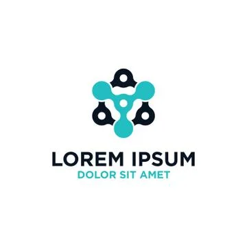 Logo design template unique modern for computer,networks &amp; technology Stock Illustration