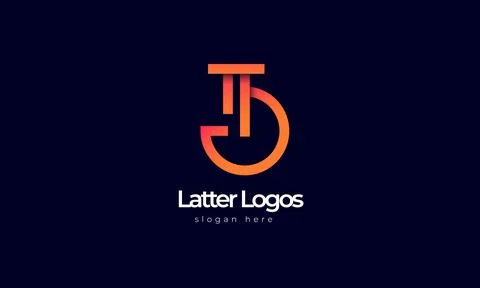Logo design TG monogram for your business Stock Illustration
