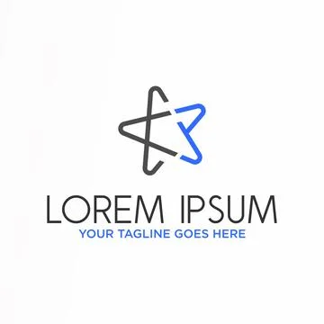 Logo, Design, Vector, Abstract, Symbol, Graphic with a star shape Stock Illustration