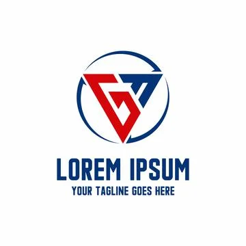 Logo, design, vector, GF font form image that are so interesting Stock Illustration