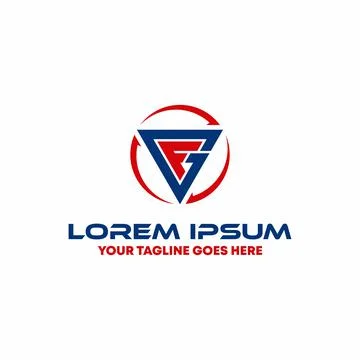Logo, design, vector, GF font form image that are so interesting Stock Illustration