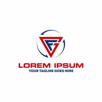 Logo, design, vector, GF font form image that are so interesting Stock Illustration