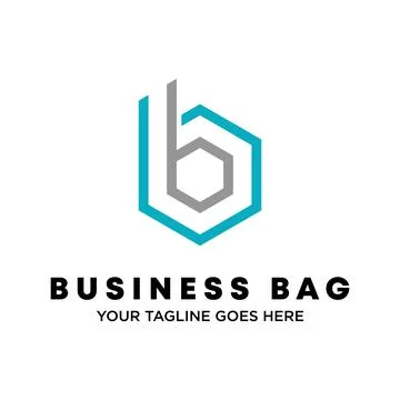 Logo, Design, Vector, Graphic, Font, BB or Double B with a hexagon shape Stock Illustration