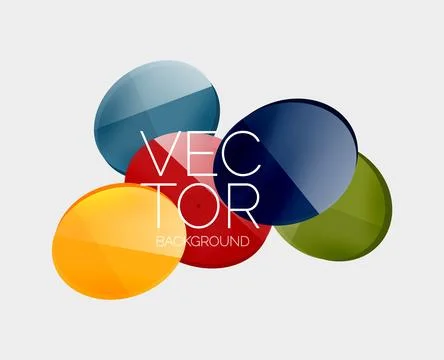 Logo design with vector graphics, electric blue background and circle pattern Illustrazione stock