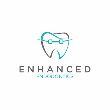 Logo, design, vector, image of toothed teeth and EE letters Stock Illustration