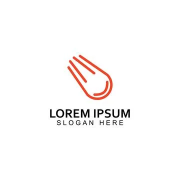 Logo design vector template illustration, meteor or space object. Stock Illustration