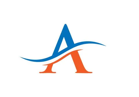 A Logo Design Vector Template. Initial Letter A Logotype For Business And Com Stock Illustration