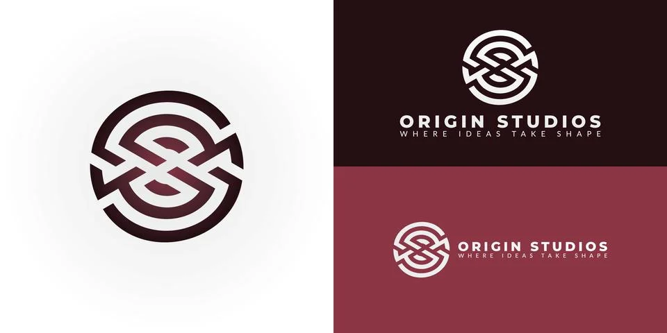 The logo is designed for creative agencies and studios. 스톡 일러스트