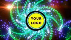 Logo from digital flower growing Stock After Effects