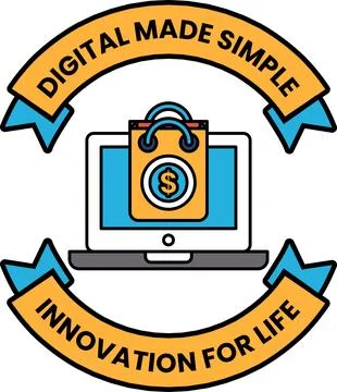 A logo for digital made simple innovation for life Ilustración de archivo