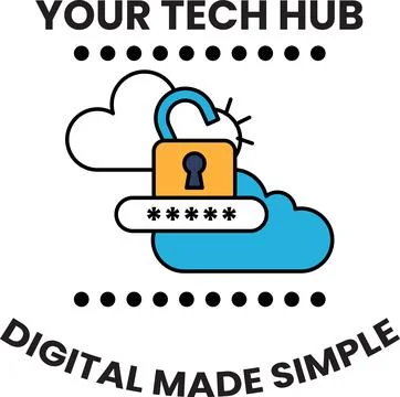 A logo for a digital security company Stock Illustration
