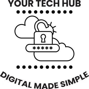 A logo for a digital security company Stock Illustration