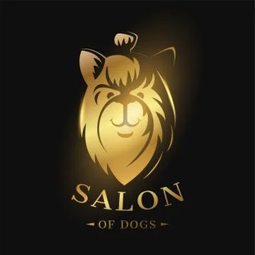 Logo of the dog. Icon template Illustrazione stock