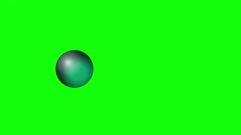 Logo Dynamic with Sphere - Chroma Key Green Screen Footage Video stock 336956725