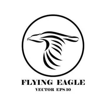 Logo of eagle that is flying eps 10 Stock-Illustration