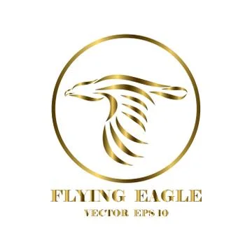 Logo of eagle that is flying eps 10 Stock Illustration
