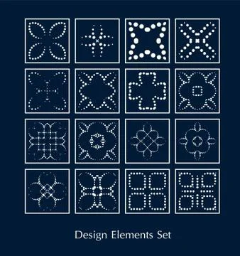 Logo elements set. Vector illustration. Design sign template collection. Illustrazione stock