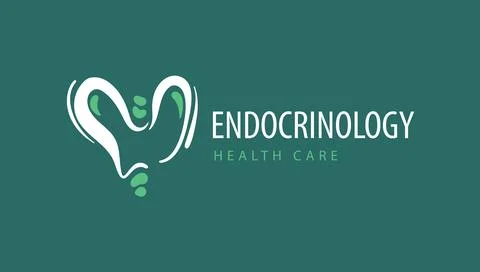 Logo for endocrinology. Vector illustration 库存插图