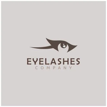 Logo of eyelashes Stock Illustration
